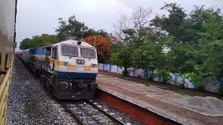 ON BOARD Journey EMD's lead DEVAGIRI and RAYALASEEMA Express meet at Talmadla