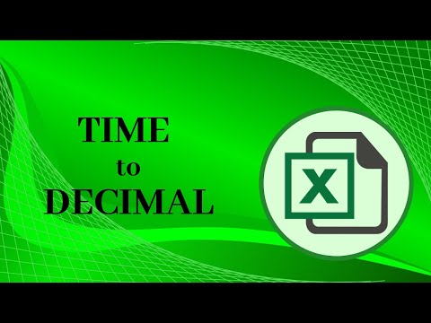 How to convert TIME to Decimal in excel for Payroll Computation-- easy and dynamic How to convert TIME to Decimal in excel for Payroll Computation-- easy and dynamic