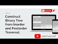 Construct Binary Tree from Inorder and Postorder Traversal #tree #cp #leetcode #python