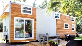 The Ultra Modern 36ft Tiny Home on Wheels with High-end Finishes