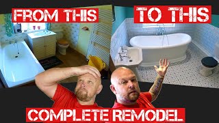 FULL BATHROOM REMODEL...COMPLETE START to FINISH | Real World Plumbing