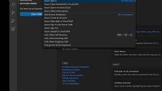VS Code - Signing into Azure Cloudshell