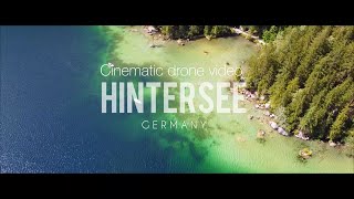 Hintersee Germany / beautiful Mavic Mini cinematic drone flight over lake 4k and 2.7k