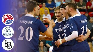 Trinity Western Spartans vs. Long Beach State 49ers - Full Match | CanAm Volleyball 2019