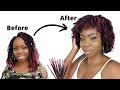 HOW TO CONVERT OLD PASSION TWISTS INTO CUTE AFRO WIG 😍