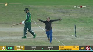 Shadab Khan gets a salute and hug from an intruder | Pakistan vs West Indies