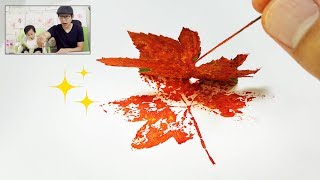 Fall Leaf Prints Painting Idea | Easy Fun Creative Art