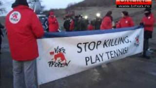 Protest inedit la vanatoarea de la Balc