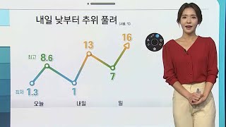 [날씨클릭] 주말 낮부터 추위 차츰 풀려…동해안 건조주의보 / 연합뉴스TV (YonhapnewsTV)