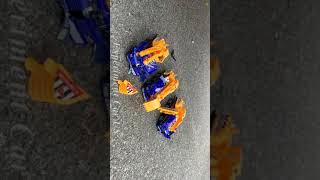 Experiment Car vs 32 Rainbow Water Balloons #Short22