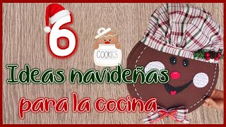 6 MANUALIDADES NAVIDEÑAS PARA LA COCINA - Ideas navideñas con reciclaje - Christmas Crafts