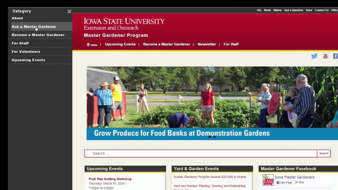 New Iowa Master Gardener Website - YouTube