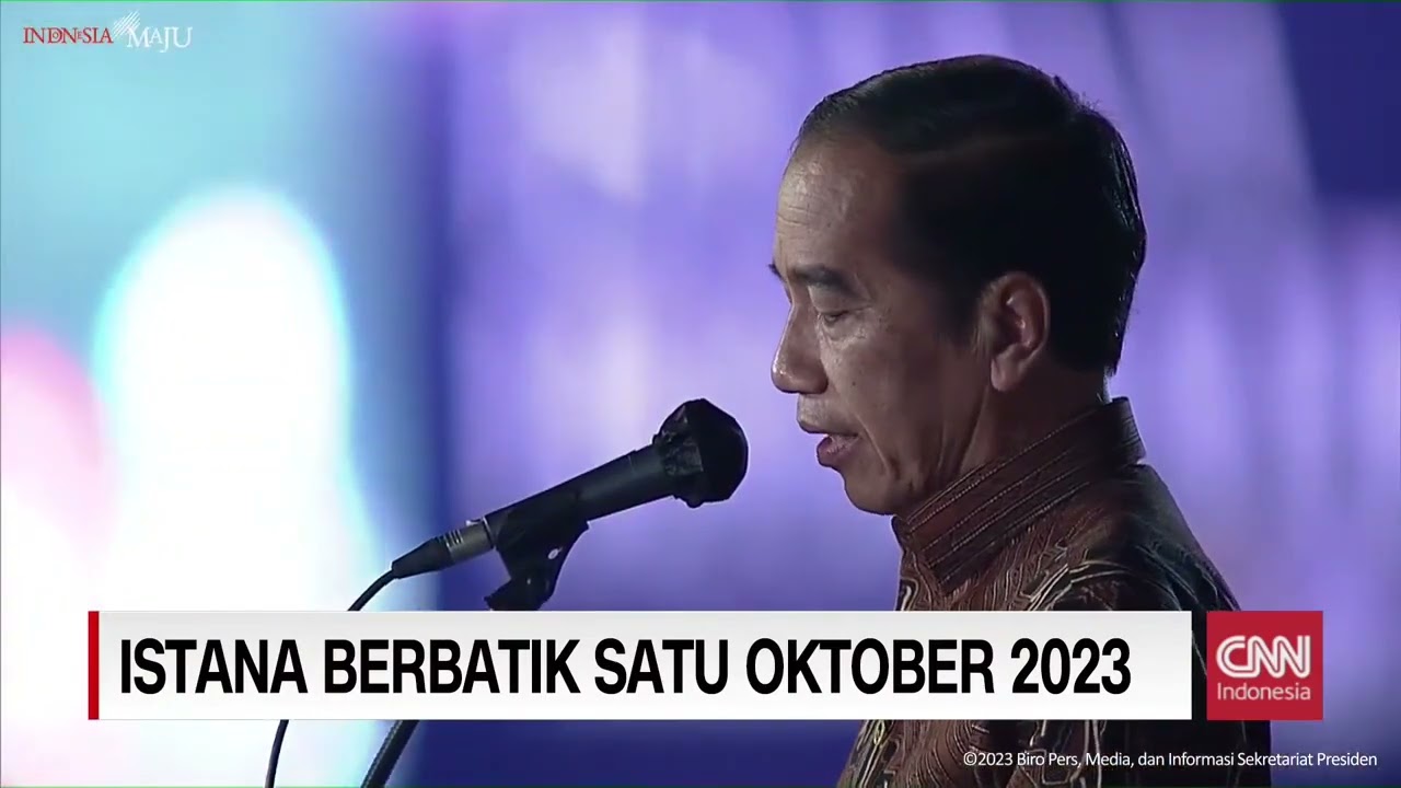 Presiden Jokowi Buka Istana Berbatik 2023 - YouTube