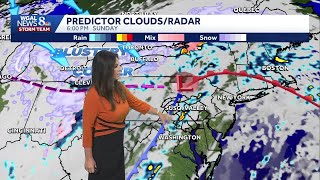 Mild, scattered PM showers then coldest air of season arrives Monday in south-central PA