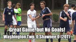 Washington Twp. 0 Shawnee 0 (2OT) | Boys soccer | Olympic Conference