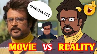ROBOT movie vs reality part -1/funny spoof animation video 🤣#rajnikanth #hindi #robot#multiland#sudu