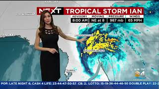 Tracking Tropical Storm Ian - Thursday Morning  9/29/2022 9AM