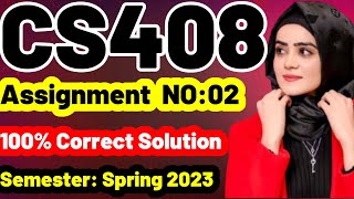 cs408 assignment 2 solution 2023 |cs408 assignment 2 2023| cs408 assignment 2 solution spring 2023