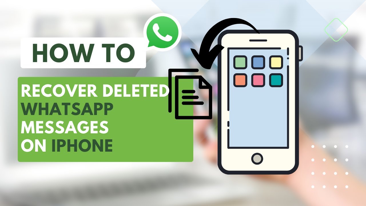 [2024] How To Recover Deleted WhatsApp Messages On IPhone - YouTube