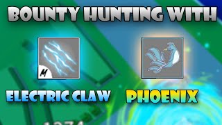 Bounty Hunting With Phoenix + Electric Claw | Blox Fruits