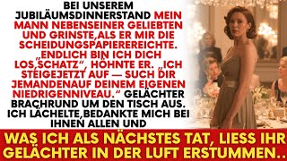Auf unserer Luxusgala gab mir mein Mann die Scheidungspapiere – später fiel sein Imperium.