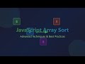 Master JavaScript Array Sorting: In-Depth Guide with Examples & Optimization