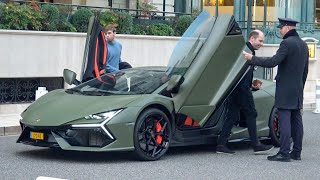 Billionaire Father and Son with his LAMBORGHINI REVUELTO Arriving at Hotel de Paris in Monaco!!