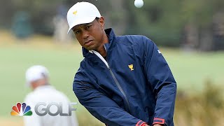 Tiger Woods splits the fairway on his very first drive | Presidents Cup  | Golf Channel