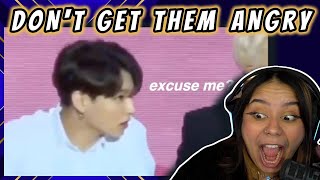 BTS putting disrespectful people in their place REACTION!