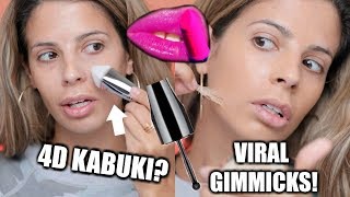 TESTING VIRAL WEIRD AF MAKEUP PRODUCTS | hits & lots of misses