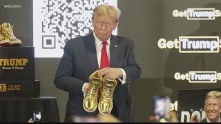 Trump unveils branded shoe line at 'Sneaker Con'