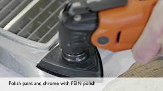 Polish metal with the FEIN MultiMaster oscillating multi-tool and accessories