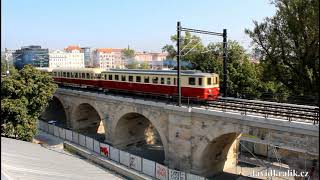 Train / Zug / Vlak - Motorové vozy M240.0100 Singrovka a M262.076 Kredenc na Negrelliho viaduktu