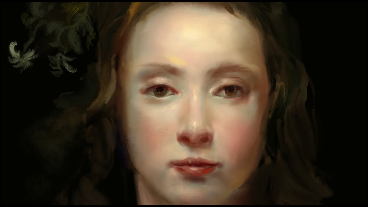 Speedpaint Digital Classical Portrait Master Study Youtube