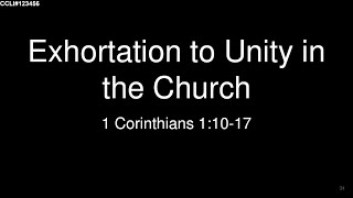 KCAC Sunday Service| Exhortation to Unity in the Church| Nov 28, 2021| Pastor Stephen Hung