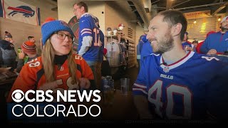 Colorado couple cheer for opposite teams during Broncos, Bills game