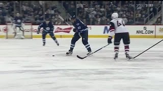 Byfuglien fools Domingue with center ice goal