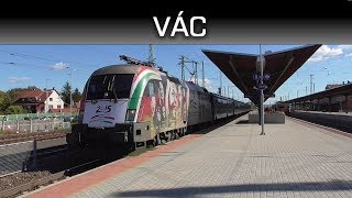 Vonatok Vác állomáson / Trains in Vác Railway Station