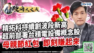 精拓科持續創波段新高 超前部署台積電設備概念股 母親節紅包  即刻賺起來｜20230420｜陳建誠 分析師｜股海大丈夫｜中視