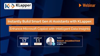 ILTA Product Briefing Webinar: Enhance Microsoft Copilot with Intelligent Data Insights via KLapper