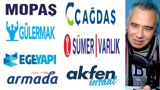 Mopaş - Gülermak - Ege Yapı - Çağdaş Cam - Sümer Varlık - Armada Gıda - Akfen İnşaat Hisse Yorum