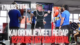 1273lbs Total at 88kg | Kai Gronlie Meet Recap