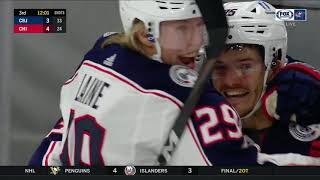 Jack Roslovic 4-4 Goal vs. Blackhawks (Feb. 11, 2021)