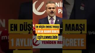 En düşük emekli maaşı 1 aylık asgari ücrete eşitlenmelidir #emeklizammı #asgariücret #suatkılıç