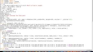 Vpython------ideal gas and mean free path