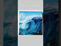 Big Wave Painting 💙🩵 for beginners #easypainting #paintingidea #shorts #acrylicpainting