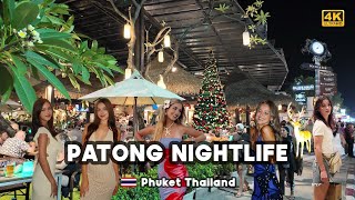 [4K] 🇹🇭 Christmas Nightlife in Patong Beach | Festive Vibes in Phuket, Thailand