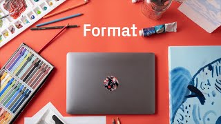Create your art portfolio website | Format