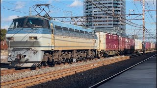 EF66 121号機[吹]牽引　高速貨物列車