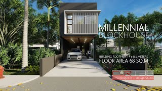 SMALL HOUSE DESIGN | MILLENNIAL BLOCKHOUSE 68 SQM | IDEAL WORK FROM HOME DESIGN | TINY HOUSE LIVING